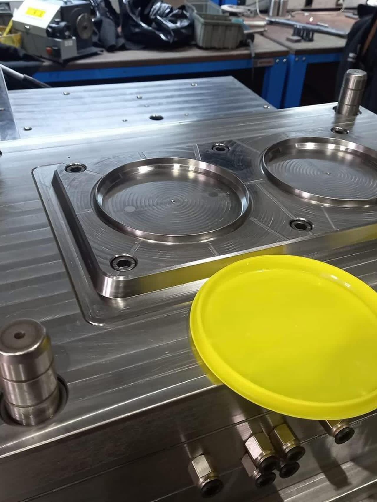 CNC turning in progress